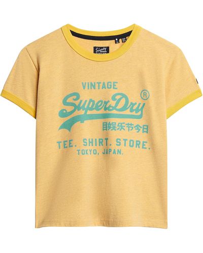 Superdry Neon Vintage Logo Short Sleeve T-shirt Xl - Yellow