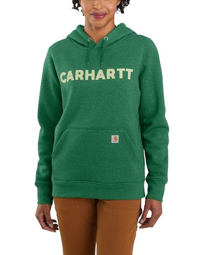 Carhartt Relaxed Fit Midweight Logo Graphic Sweatshirt - Grün