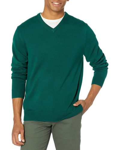 Amazon Essentials V-neck Sweater Pullover - Grün