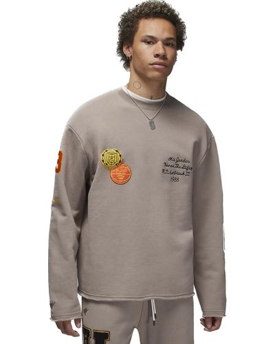 Nike Jordan X Honour The Gift Crew Neck Pullover Sweatshirt Large L Dx6239-087 - Multicolour