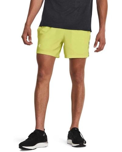 Under Armour S Launch 5 Shorts Lime Yellow M