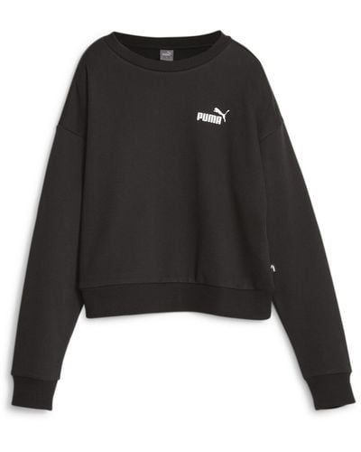 PUMA Ess+ Sweatshirt Voor M Black - Zwart