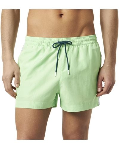 Calvin Klein Pantaloncino da Bagno Uomo Short Drawstring Lungo - Verde