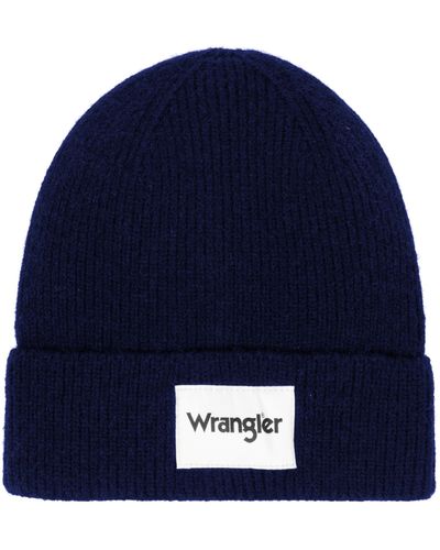 Wrangler Rib Beanie Hat - Blau