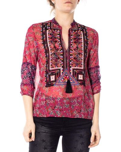 Desigual Blusen 19swbw27-3043 - Rot