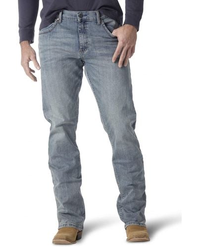 Wrangler ALL TERRAIN GEAR X Jeans Stile retrò Alto Slim Fit Bootcut - Blu