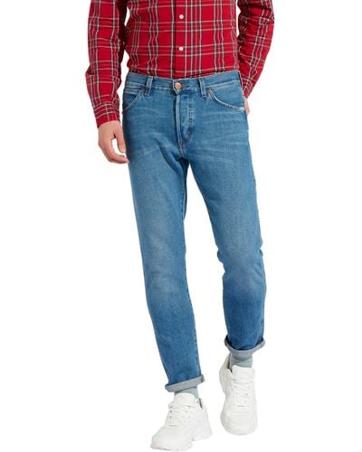 Wrangler Slider' Tapered Fit Jeans - Blau
