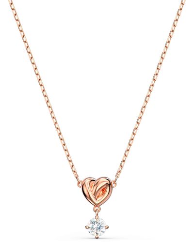 Swarovski Lifelong Heart Pendant Necklace - Metallic