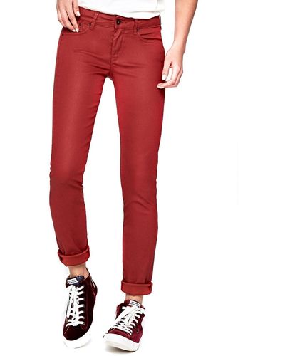 Pepe Jeans PIXIE Pantalon Rouge