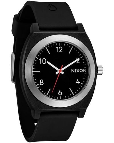 Nixon Time Teller Opp A1361-100m Water Resistant Analog Fashion Watch - Black