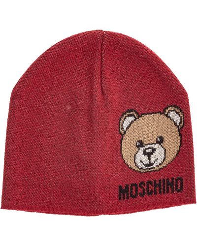 Moschino Teddy Mütze Rosso - Rot