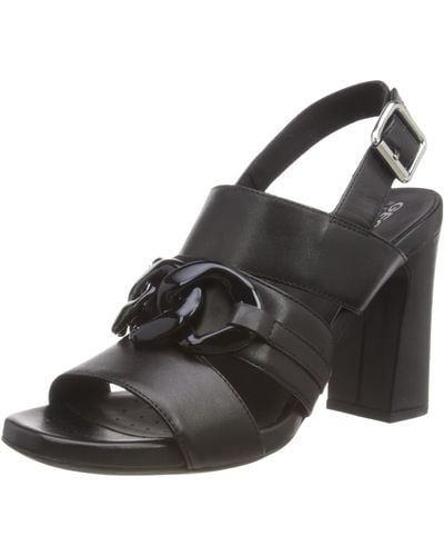 Geox D Genziana 90 E Sandals - Black
