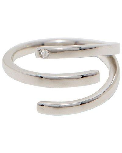 Esprit ESRG00161417 Ring Iva Sterling-Silber 925 Silber Weiß Zirkonia 17,2 mm Größe 54 - Mettallic
