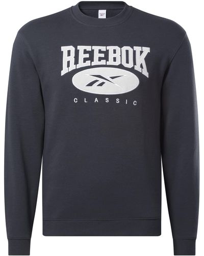 Reebok 's Classics Archive Essentials Crewneck Sweatshirt - Blue