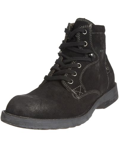 Replay Snap Lace Up Boot Black Gmu02.002.c0014l.003 9 Uk