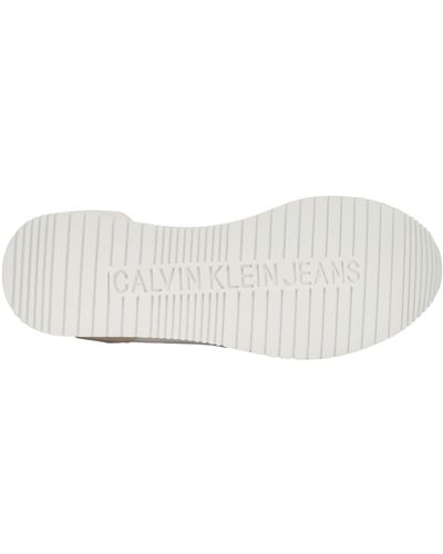 Calvin Klein Runner Sneaker Retro Runner Low Laceup Su-Ny Ml mit Logo - Schwarz