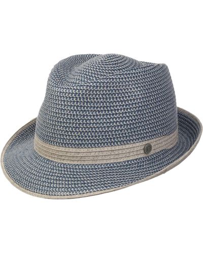 Bugatti Cappello di Paglia Levasto Trilby da Sole L - Blu