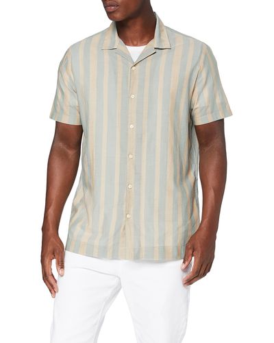 FIND Short Sleeve Cotton Shirt - Multicolour