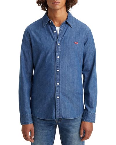 Levi's LS Battery Housemark Shirt Slim - Blau