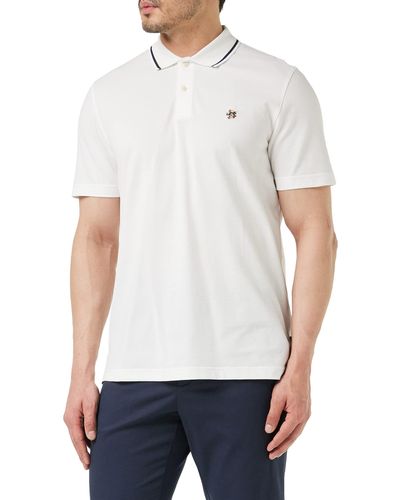 Ted Baker Camdn Poloshirt Hemd mit Button-Down-Kragen - Weiß