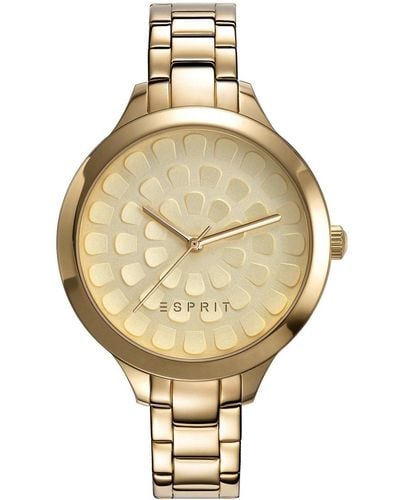 Esprit Analog Quarz Smart Watch Armbanduhr mit Edelstahl Armband ES109582002 - Mettallic