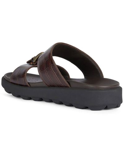 Geox U Spherica Ec6 D Slide Sandal - Zwart