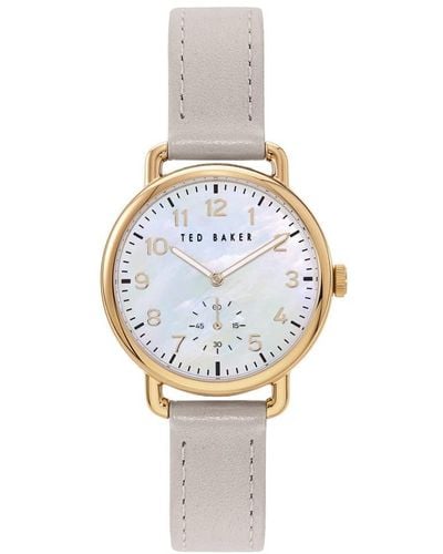 Ted Baker Hannahh Leather Strap Watch - Multicolour