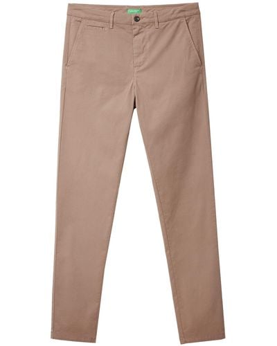 Benetton 4dkh55i18 Trousers - Natural