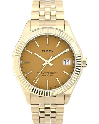 Timex Waterbury Legacy 34mm Tw2v31800vq Quartz Watch - Metallic