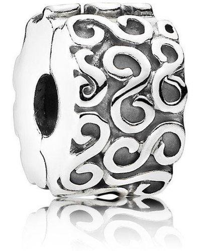 PANDORA Clip distanziatore a spirale in argento sterling 790338 - Bianco