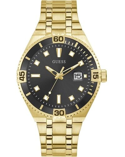 Guess Watches premier orologio Uomo Analogico Al quarzo con cinturino in Acciaio INOX GW0330G2 - Multicolore