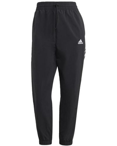 adidas Essentials 3-stripes Woven 7/8 Trousers - Black