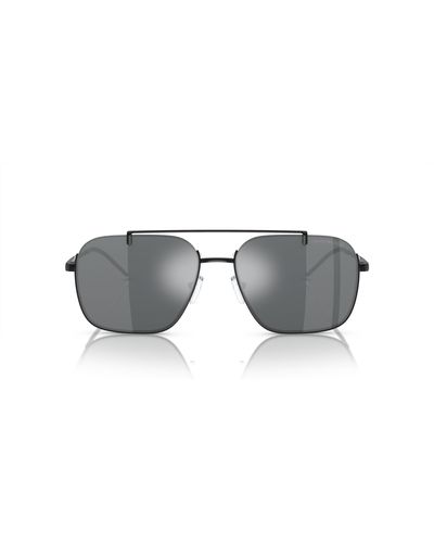Emporio Armani Ea2150 Aviator Sunglasses - Black