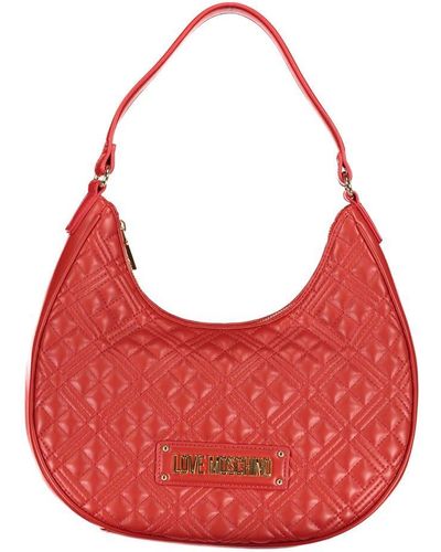 Love Moschino Pink Polyethylene Handbag - Red