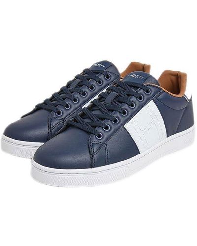 Hackett Harper Monogram Trainers - Blue