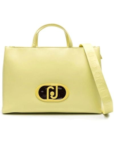 Liu Jo Große Handtasche mit Logo Deuzia - Gelb