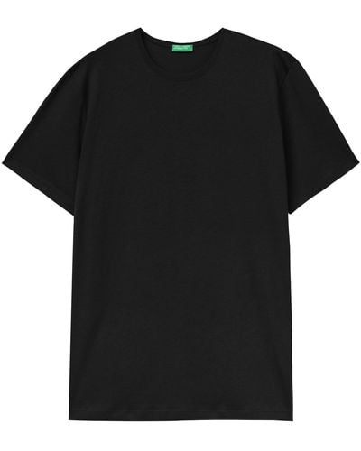 Benetton 3p7xu1058 T-shirt - Black