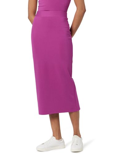 The Drop Esmeralda Midi Skirt - Purple