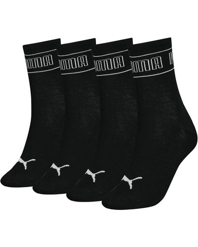 PUMA 4p Socks - Black