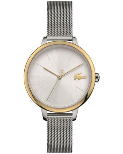 Lacoste Reloj Analógico de Cuarzo para mujer con correa de malla de acero inoxidable plateada - 2001127 - Blanco