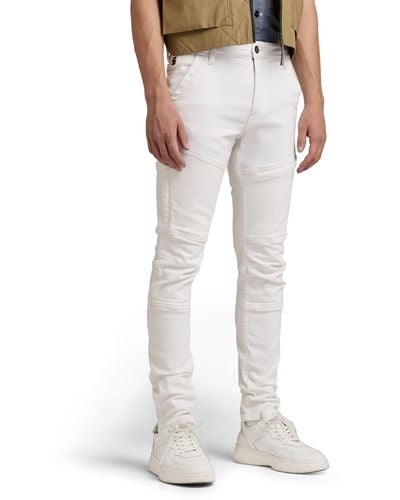 G-Star RAW , Rackam 3D Skinny Jeans, Weiß - Blau