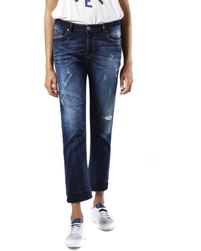 DIESEL Rizzo-NE 0676F JoggJeans Jeans Slim Straight - Blau