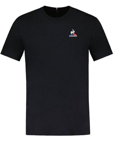 Le Coq Sportif ESS Tee Ss Nr. 4 M Black T-Shirt - Schwarz