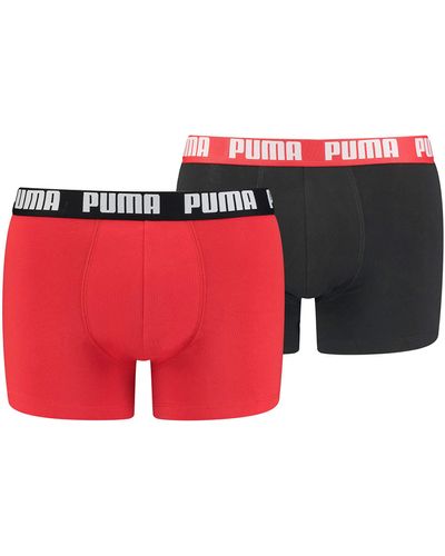 PUMA Boxershorts Unterhosen 100004386 4er Pack - Rot