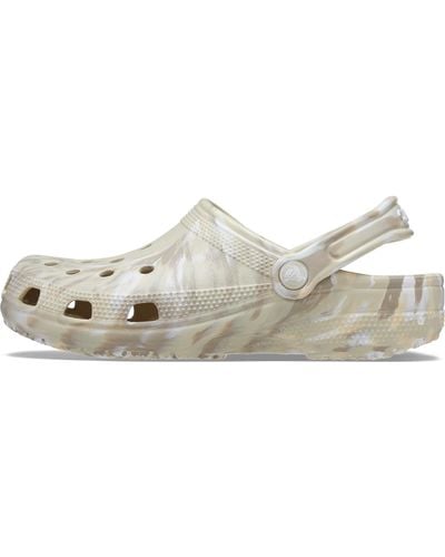 Crocs™ Scarpe in Legno Classic Marbled Clog - Bianco