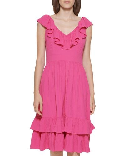 Calvin Klein Cd2e1q8l-hib-4 Dress - Pink