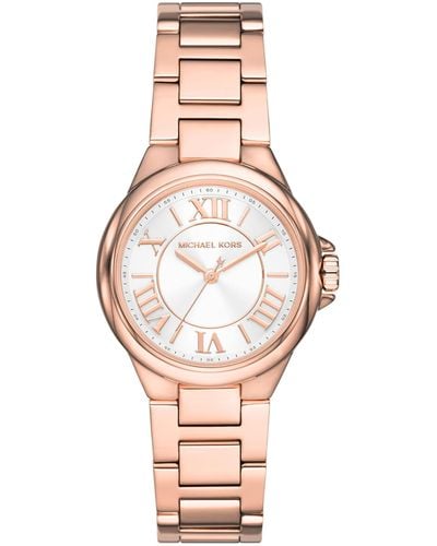 Michael Kors Camille Three-hand Rose Gold-tone Stainless Steel Watch - Metallic