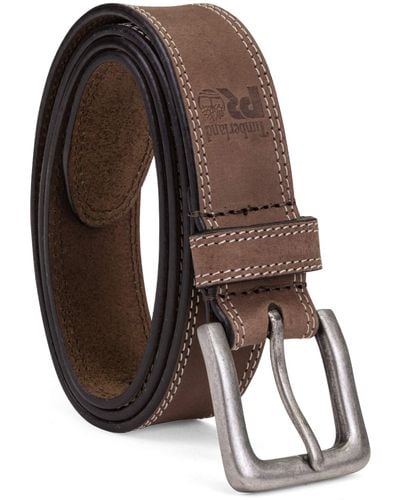 Timberland Big & Tall Leather Belt - Brown