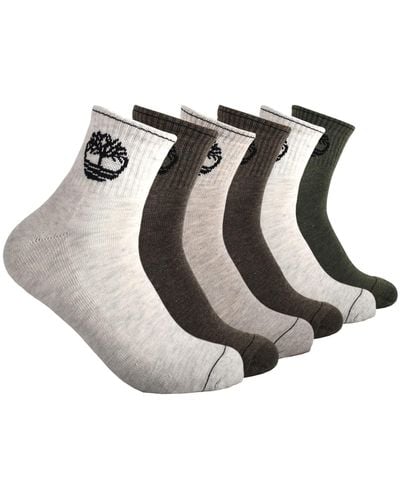 Timberland 6-Pack Quarter Socks Chaussettes - Multicolore