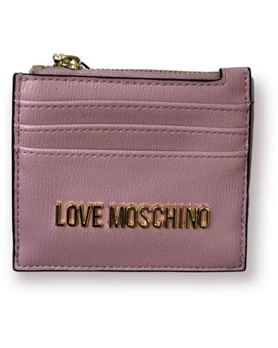 Love Moschino Portefeuille à fermeture éclair pour femme de marque - Violet